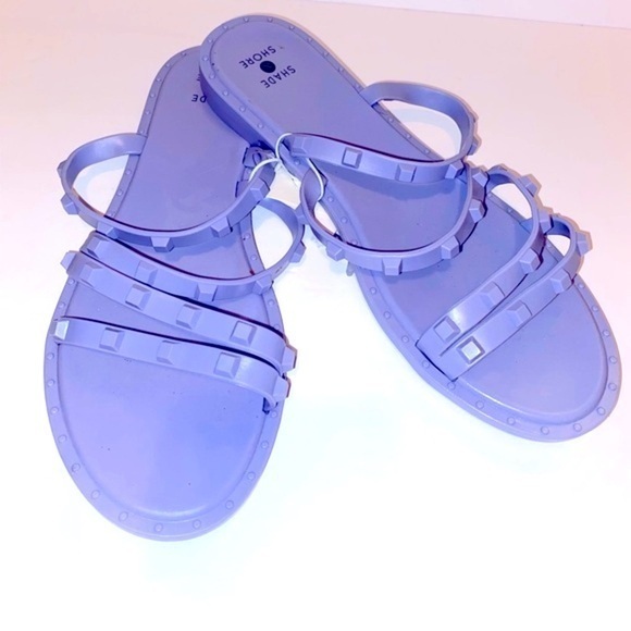 Shade & Shore Shoes - Shade & Shore Lavender Purple Sandals Studded, Lilac Sandals